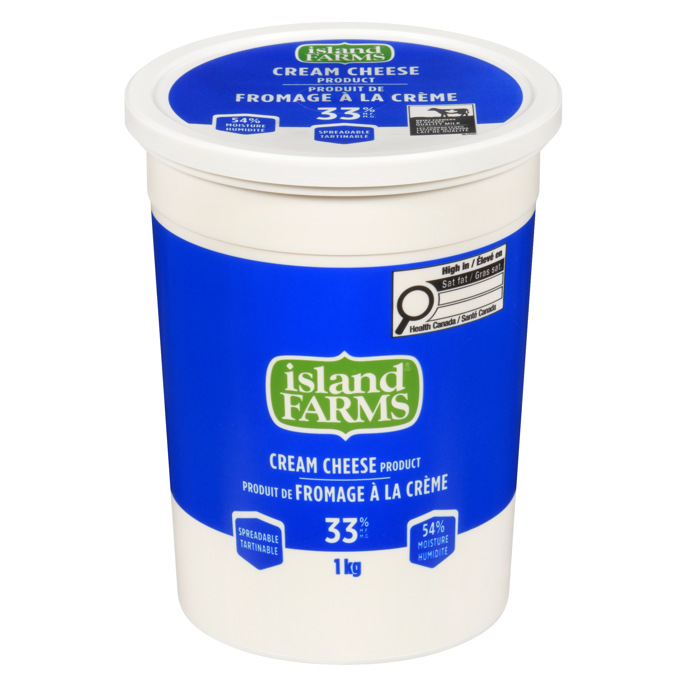 1KG ISLAND FARMS CREAM CHEESE PRODUCT 33% M.F., 54% MOIST